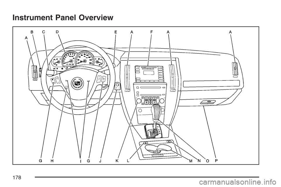 CADILLAC STS V 2007 1.G Owners Manual Instrument Panel Overview
178 CADILLAC STS V 2007 1.G Owners Manual Instrument Panel Overview
178