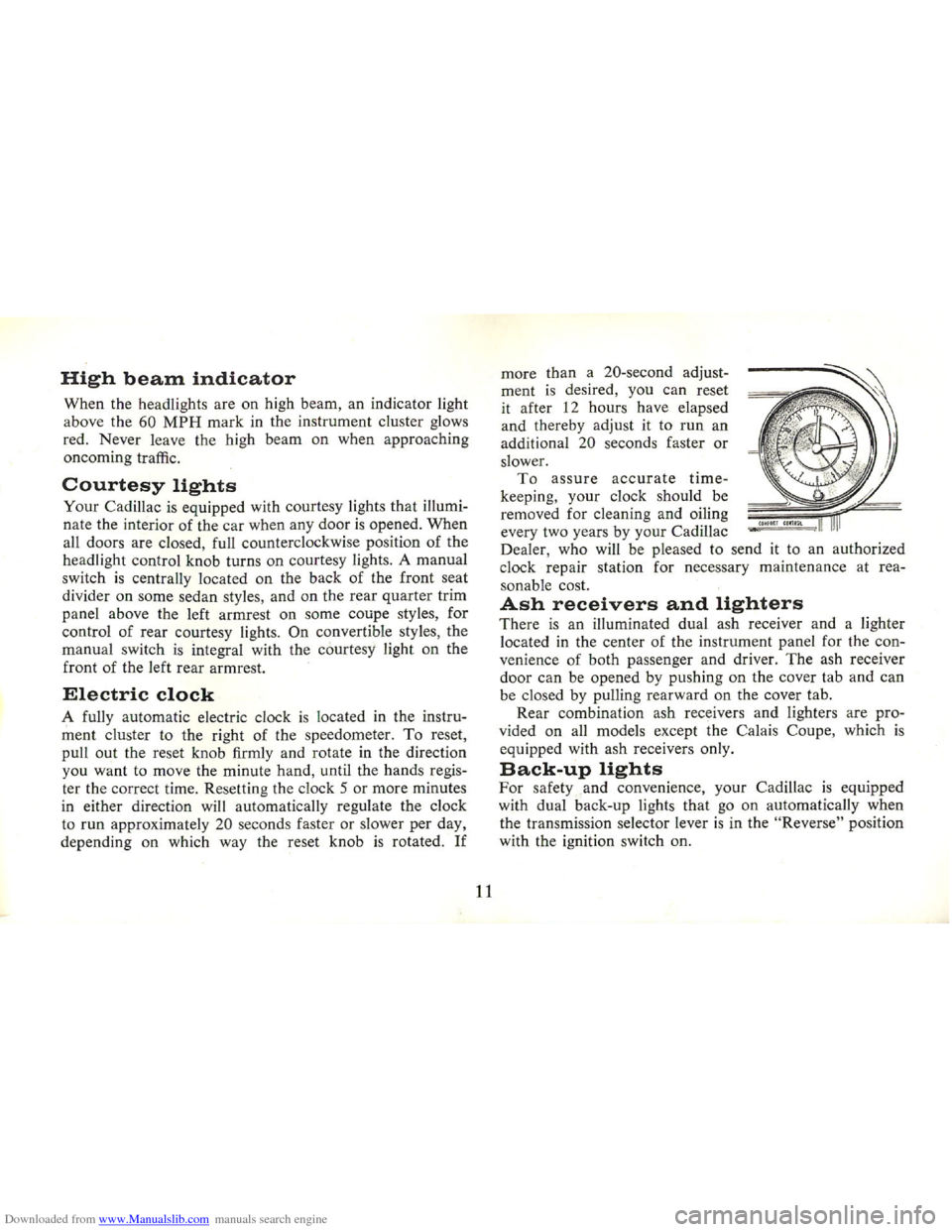 CADILLAC FLEETWOOD 75 1965 1.G User Guide Downloaded from www.Manualslib.com manuals search engine CADILLAC FLEETWOOD 75 1965 1.G User Guide Downloaded from www.Manualslib.com manuals search engine