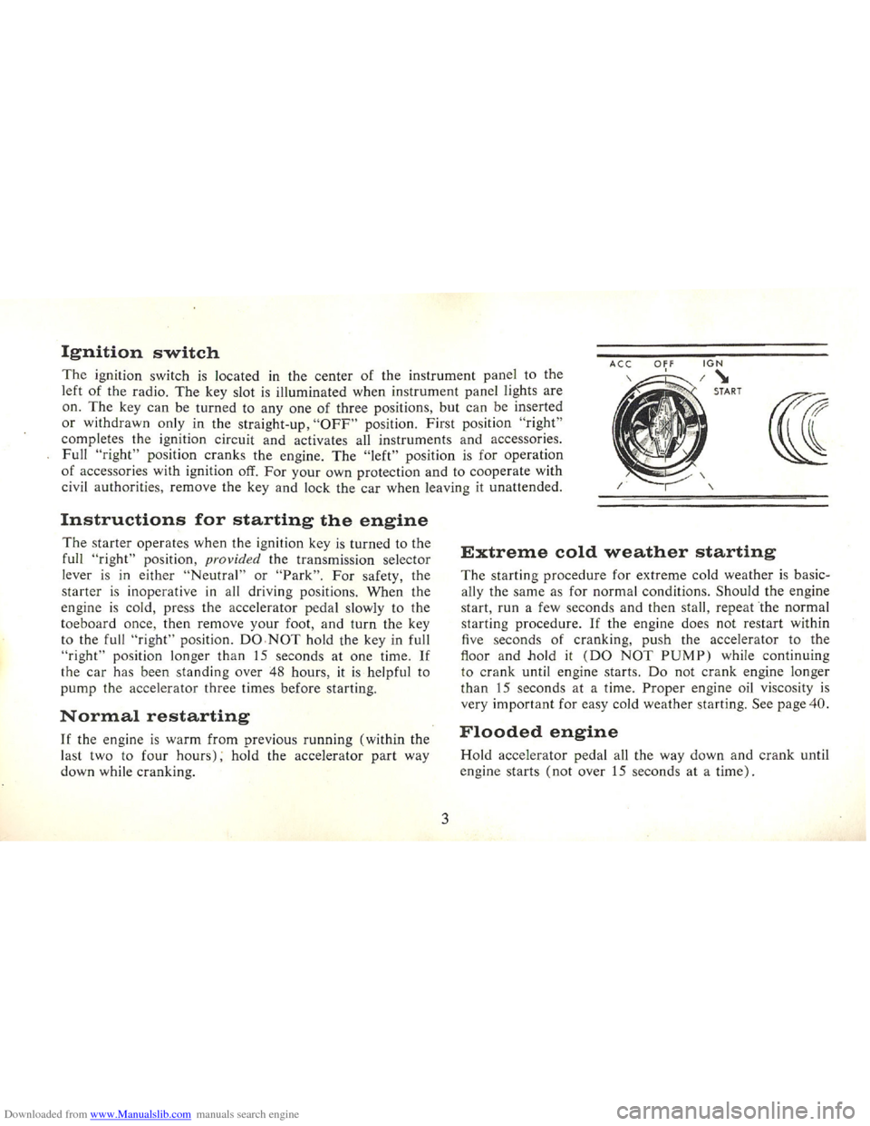 CADILLAC FLEETWOOD 75 1965 1.G Owners Manual Downloaded from www.Manualslib.com manuals search engine   