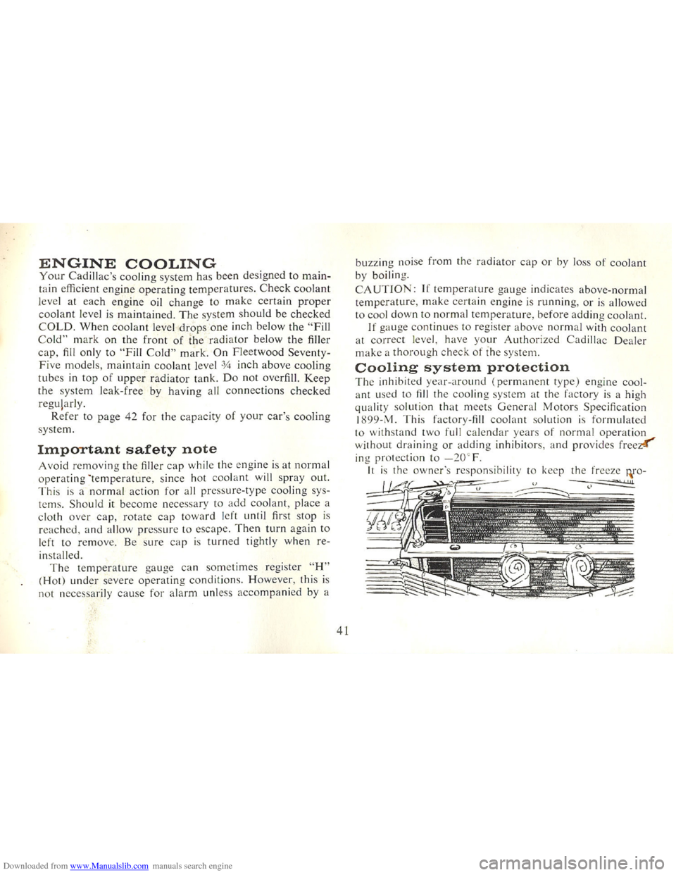 CADILLAC FLEETWOOD 75 1965 1.G Service Manual Downloaded from www.Manualslib.com manuals search engine   