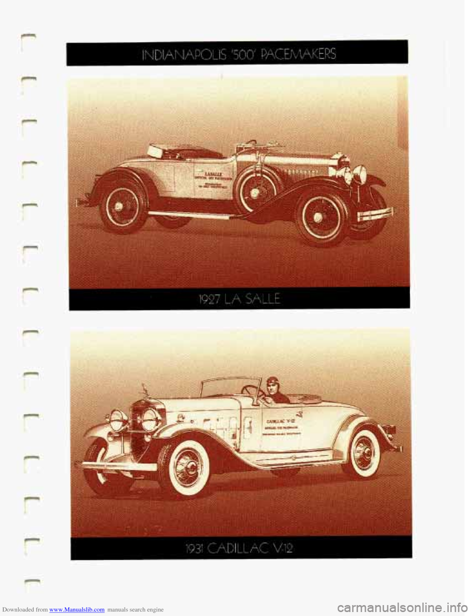 CADILLAC DEVILLE 1993 7.G Owners Manual Downloaded from www.Manualslib.com manuals search engine f
r
I I
r
1931 CADILLAC V-12 CADILLAC DEVILLE 1993 7.G Owners Manual Downloaded from www.Manualslib.com manuals search engine f
r
I I
r
1931 CADILLAC V-12