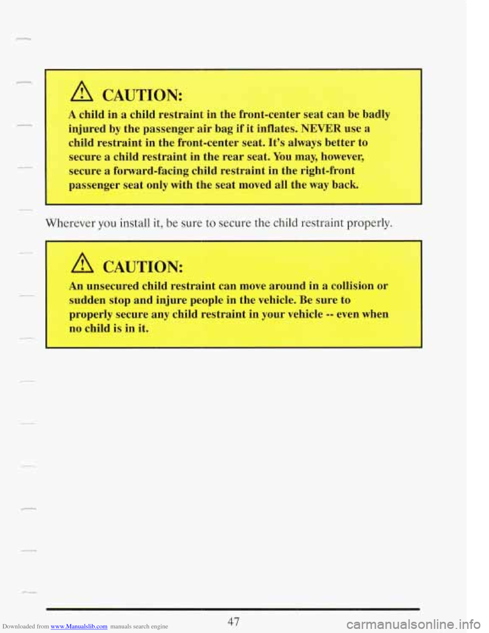 CADILLAC FLEETWOOD 1993 2.G Repair Manual Downloaded from www.Manualslib.com manuals search engine   