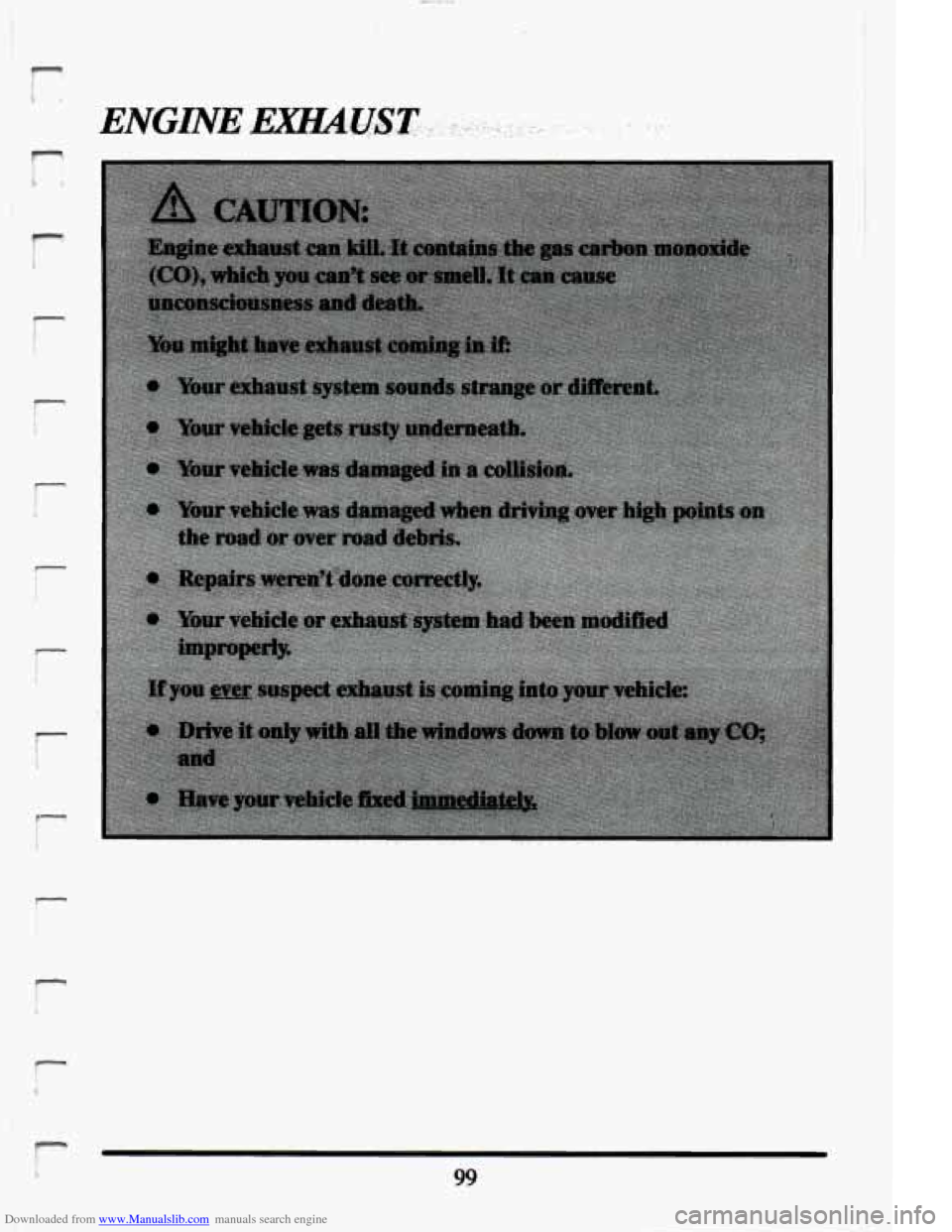 CADILLAC ELDORADO 1994 10.G Owners Manual Downloaded from www.Manualslib.com manuals search engine r 
r 
-   