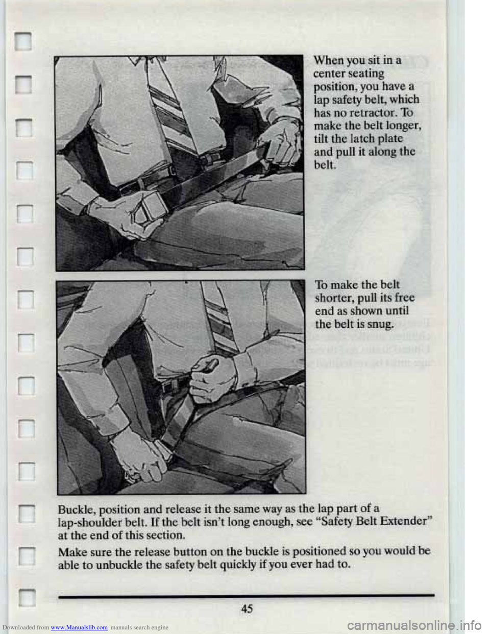 CADILLAC ELDORADO 1994 10.G Workshop Manual Downloaded from www.Manualslib.com manuals search engine   
