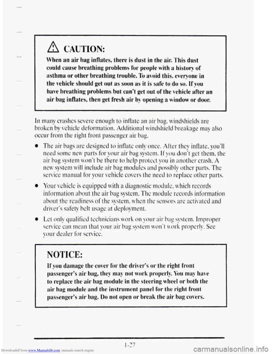 CADILLAC DEVILLE 1995 7.G Service Manual Downloaded from www.Manualslib.com manuals search engine L 
e 
e 
e   