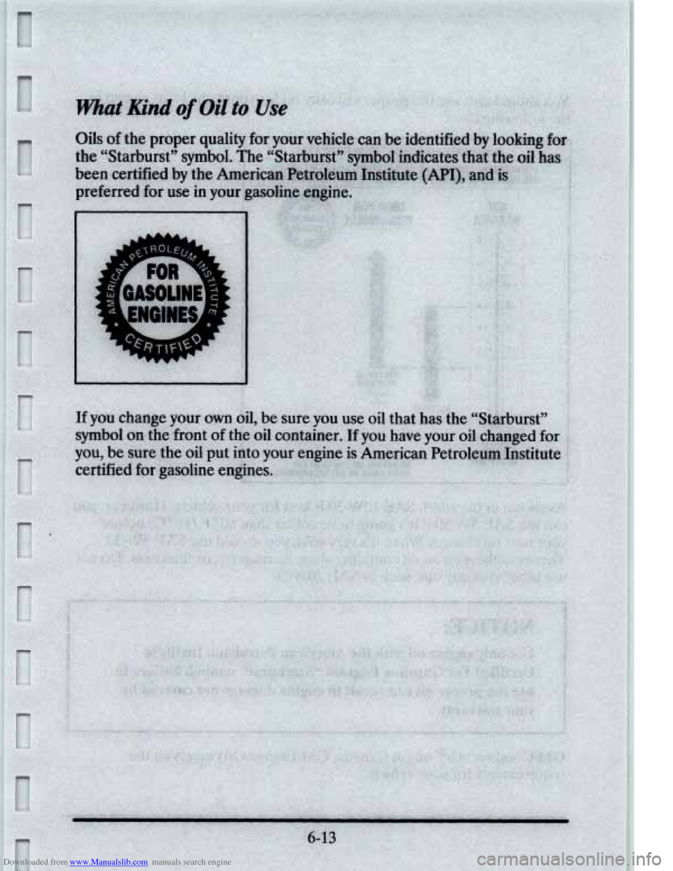 CADILLAC ELDORADO 1995 10.G Owners Manual Downloaded from www.Manualslib.com manuals search engine CADILLAC ELDORADO 1995 10.G Owners Manual Downloaded from www.Manualslib.com manuals search engine