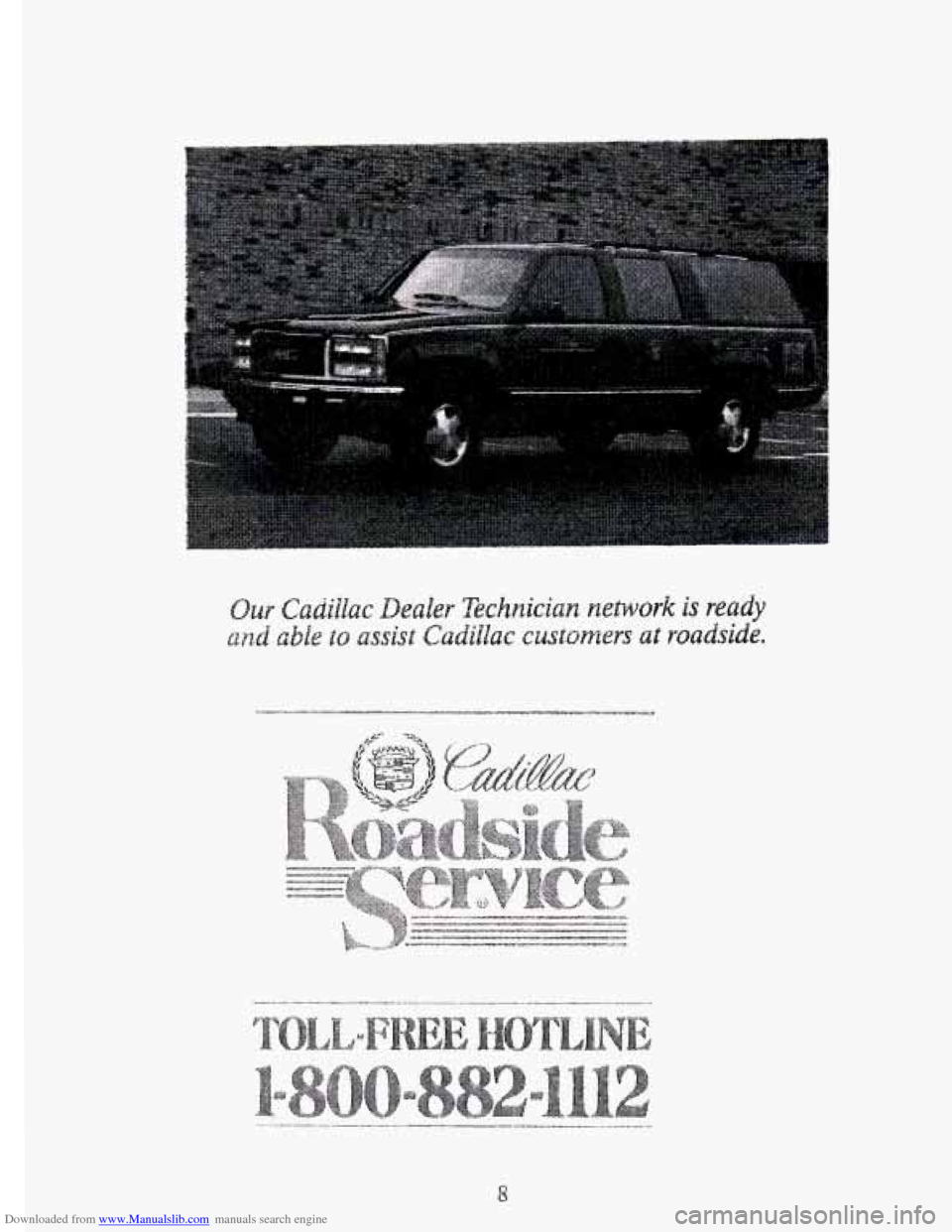 CADILLAC ELDORADO 1995 10.G Owners Manual Downloaded from www.Manualslib.com manuals search engine ....__.....j.......--.*-.................... . 
. .... .......................................... _l___~...-I - 
..... ..... "  " 
8   