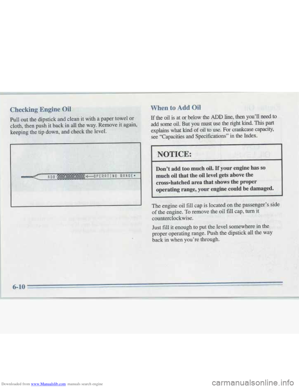 CADILLAC FLEETWOOD 1995 2.G Owners Manual Downloaded from www.Manualslib.com manuals search engine P CADILLAC FLEETWOOD 1995 2.G Owners Manual Downloaded from www.Manualslib.com manuals search engine P