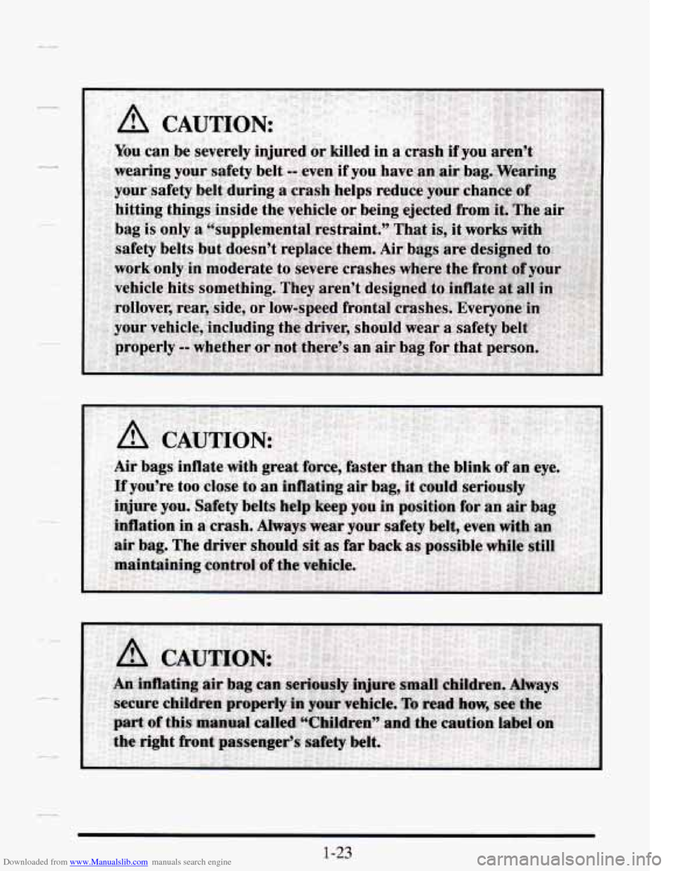CADILLAC SEVILLE 1995 4.G Service Manual Downloaded from www.Manualslib.com manuals search engine CADILLAC SEVILLE 1995 4.G Service Manual Downloaded from www.Manualslib.com manuals search engine