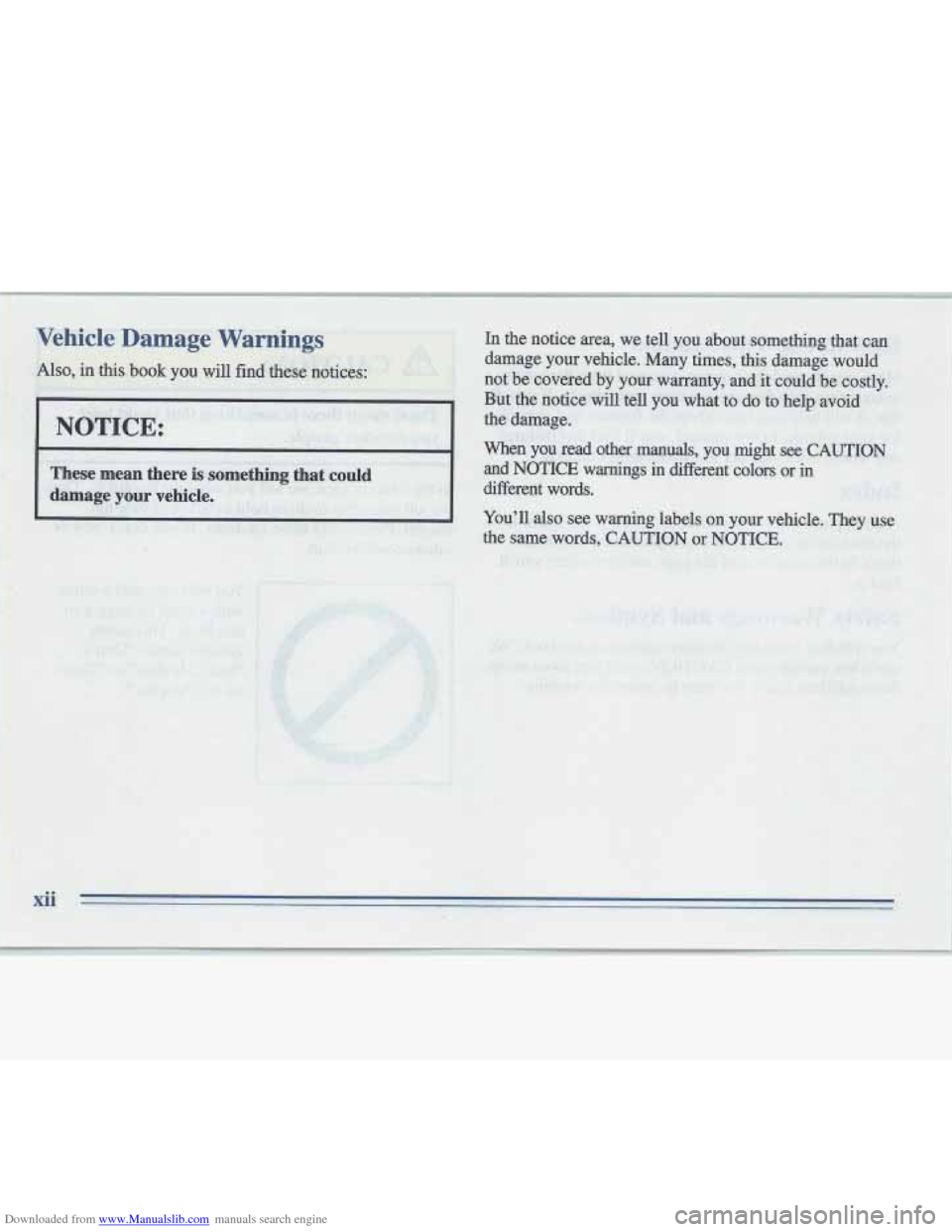 CADILLAC FLEETWOOD 1996 2.G User Guide Downloaded from www.Manualslib.com manuals search engine   