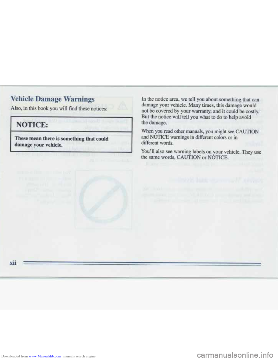 CADILLAC FLEETWOOD 1996 2.G Owners Manual CADILLAC FLEETWOOD 1996 2.G Owners Manual, Page 13