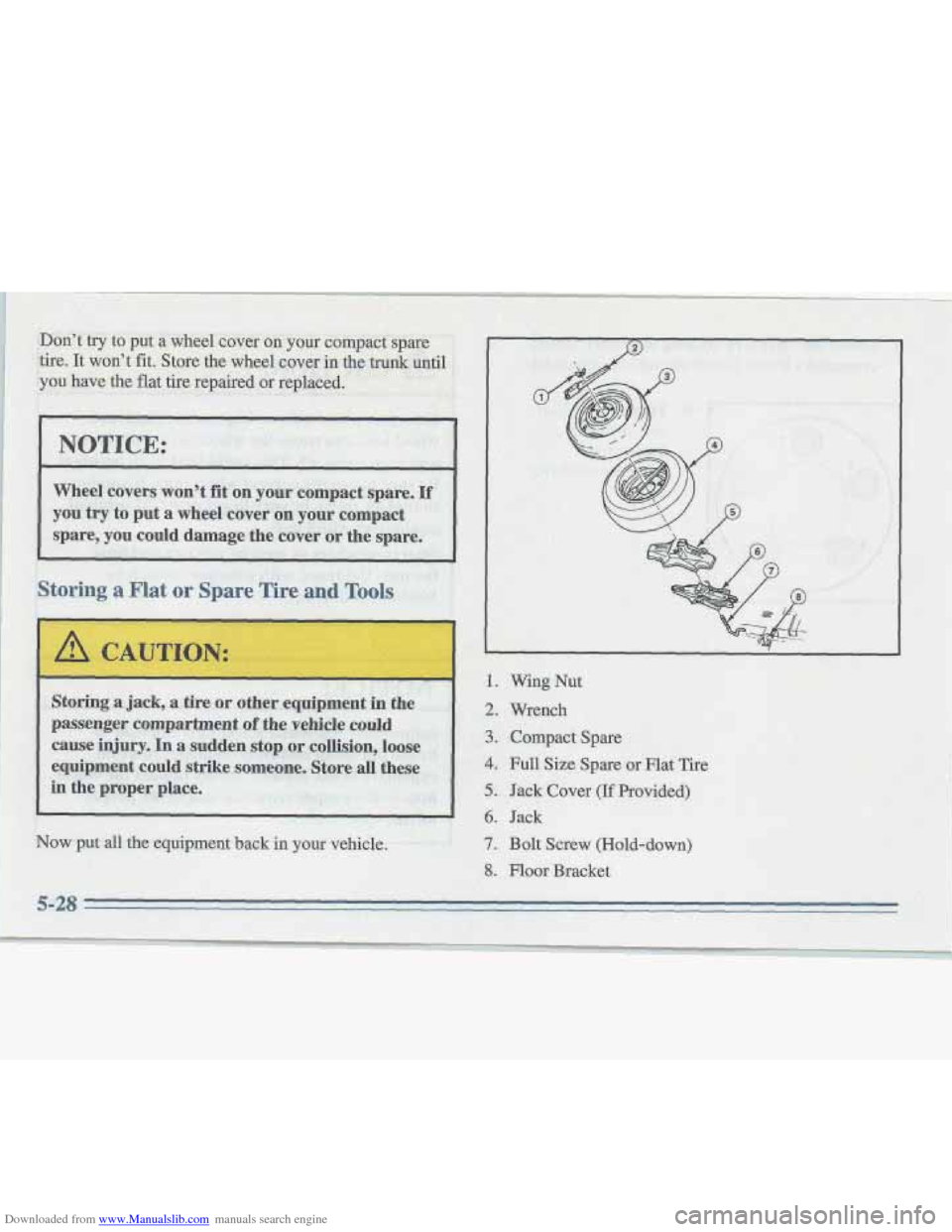CADILLAC FLEETWOOD 1996 2.G Owners Manual Downloaded from www.Manualslib.com manuals search engine I   