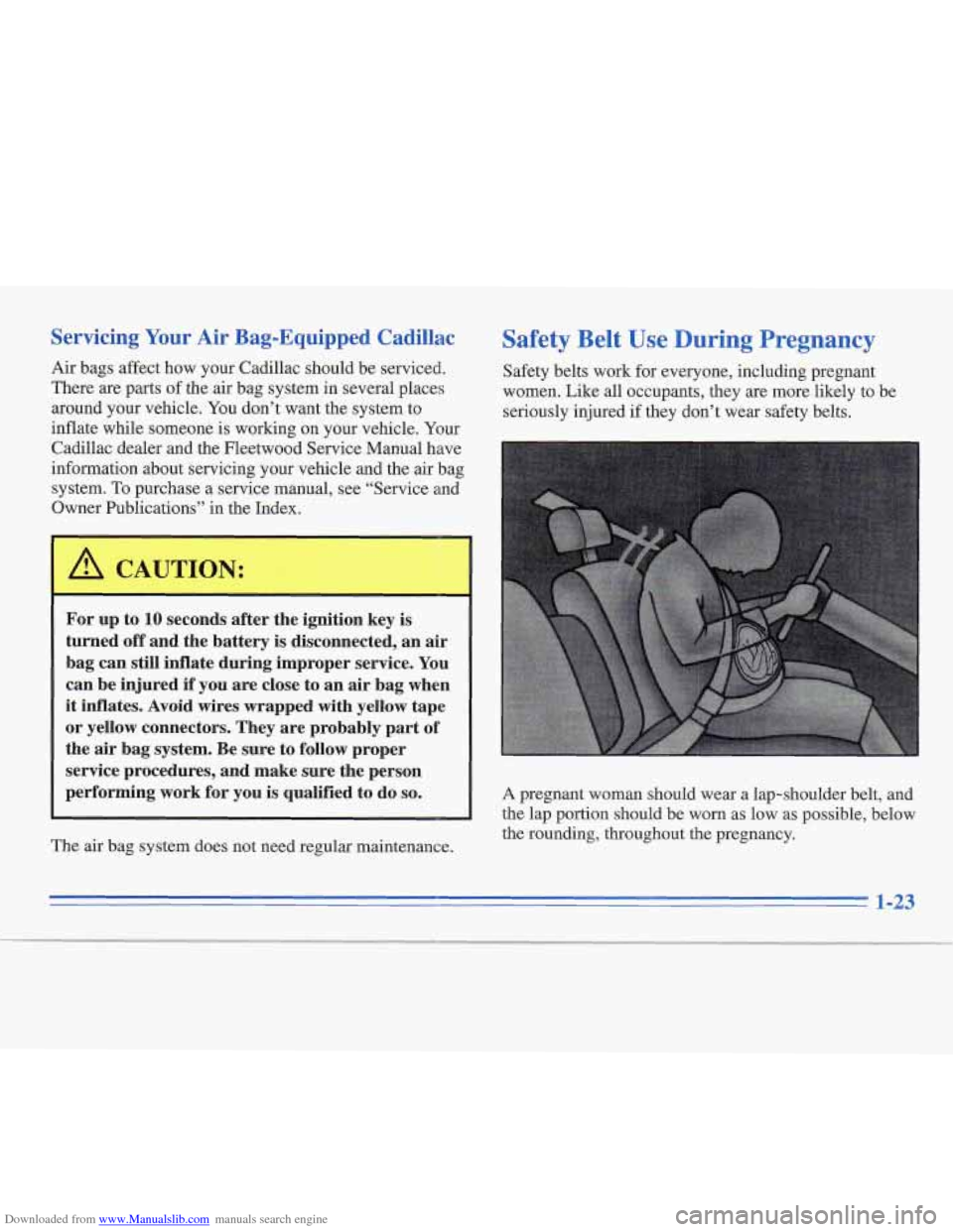 CADILLAC FLEETWOOD 1996 2.G Owners Manual CADILLAC FLEETWOOD 1996 2.G Owners Manual, Page 38