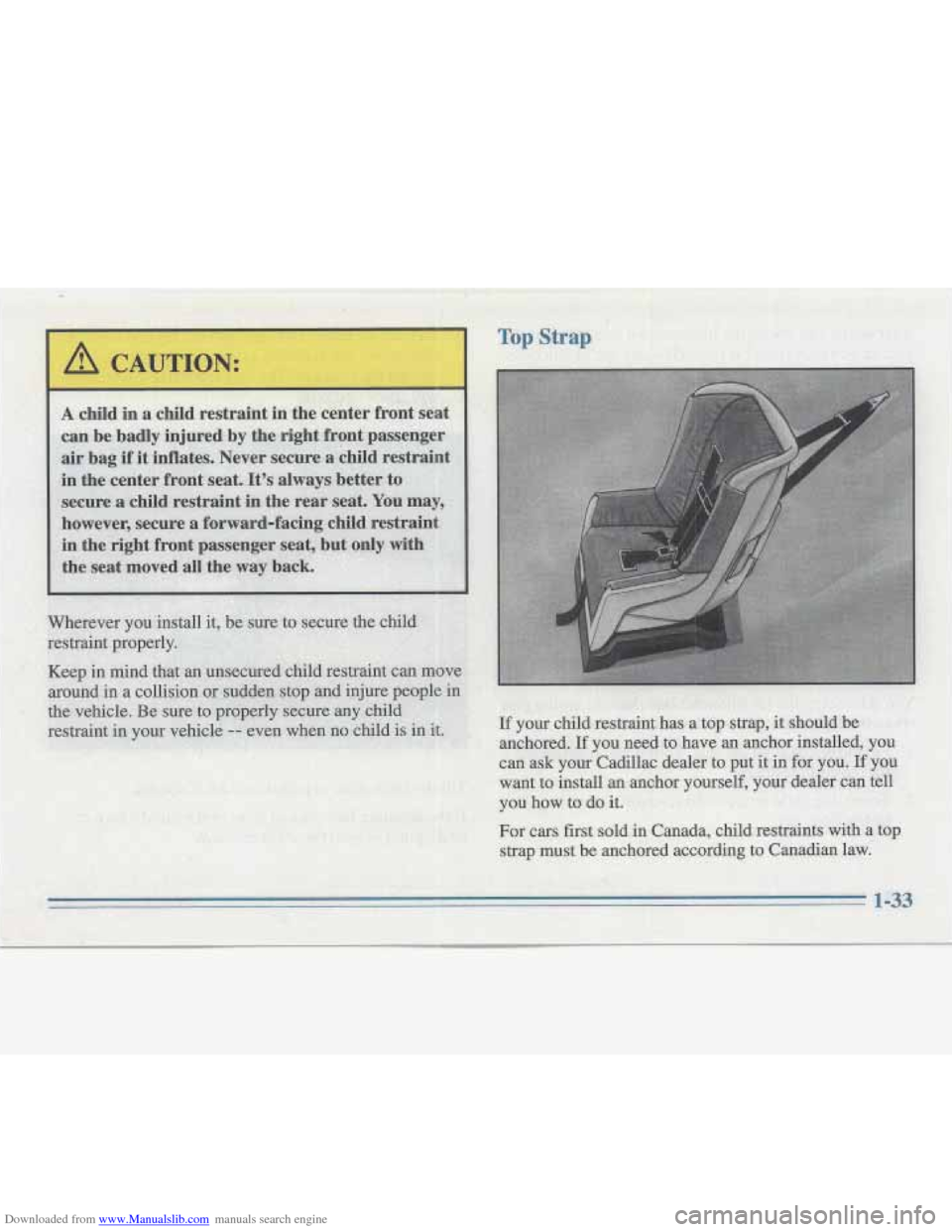 CADILLAC FLEETWOOD 1996 2.G Service Manual Downloaded from www.Manualslib.com manuals search engine   