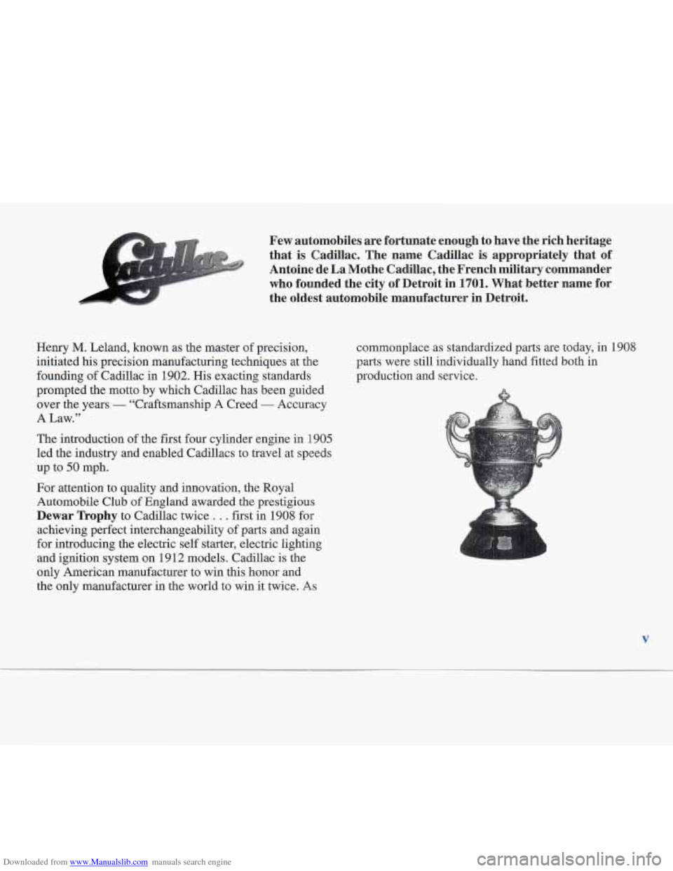 CADILLAC FLEETWOOD 1996 2.G Owners Manual CADILLAC FLEETWOOD 1996 2.G Owners Manual, Page 6