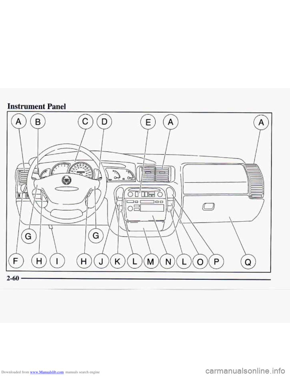 CADILLAC CATERA 1998 1.G Owners Manual Downloaded from www.Manualslib.com manuals search engine Instrument Panel CADILLAC CATERA 1998 1.G Owners Manual Downloaded from www.Manualslib.com manuals search engine Instrument Panel
