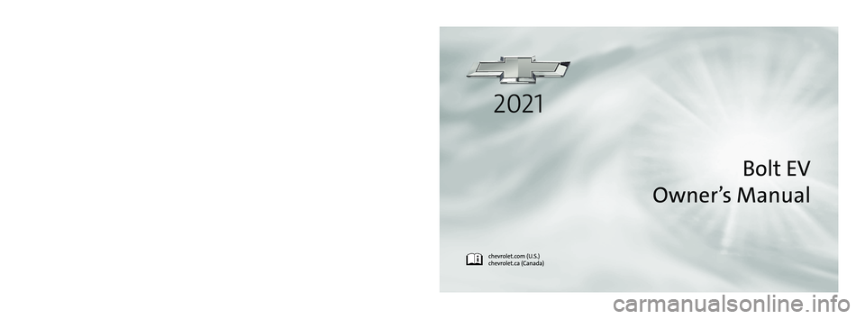 CHEVROLET BOLT EV 2021  Owners Manual 