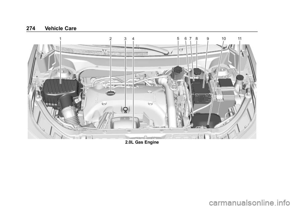 CHEVROLET EQUINOX 2020 Owners Manual Chevrolet Equinox Owner Manual (GMNA-Localizing-U.S./Canada/Mexico-
13555863) - 2020 - CRC - 8/2/19
274 Vehicle Care
2.0L Gas Engine CHEVROLET EQUINOX 2020 Owners Manual Chevrolet Equinox Owner Manual (GMNA-Localizing-U.S./Canada/Mexico-
13555863) - 2020 - CRC - 8/2/19
274 Vehicle Care
2.0L Gas Engine
