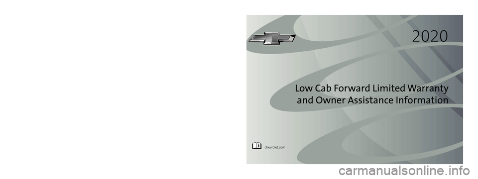 CHEVROLET LOW CAB FORWARD 2020  Limited Warranty manual 