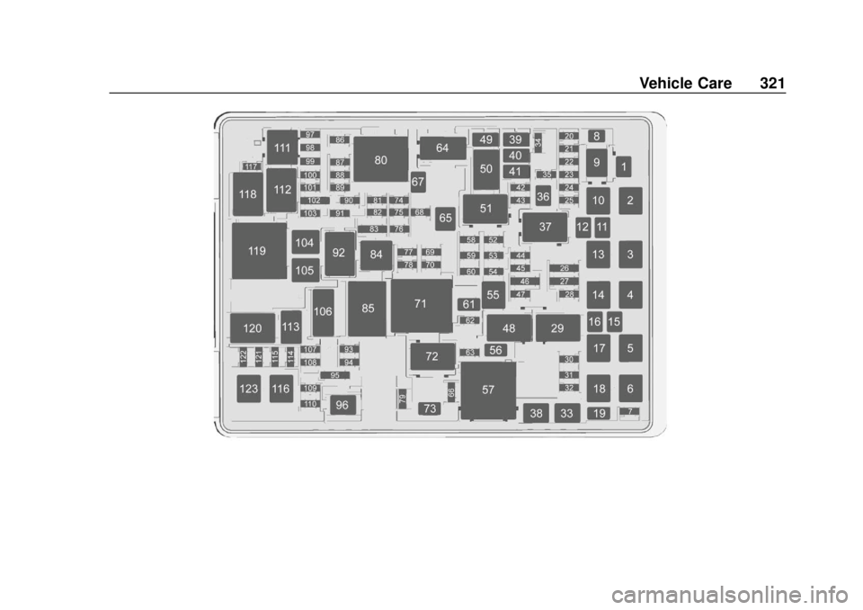 CHEVROLET SUBURBAN 2020  Owners Manual Chevrolet Tahoe/Suburban Owner Manual (GMNA-Localizing-U.S./Canada/
Mexico-13566622) - 2020 - CRC - 4/15/19
Vehicle Care 321 