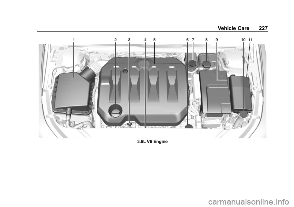 CHEVROLET IMPALA 2019 Owners Manual Chevrolet Impala Owner Manual (GMNA-Localizing-U.S./Canada-12146115) -
2019 - crc - 8/27/18
Vehicle Care 227
3.6L V6 Engine CHEVROLET IMPALA 2019 Owners Manual Chevrolet Impala Owner Manual (GMNA-Localizing-U.S./Canada-12146115) -
2019 - crc - 8/27/18
Vehicle Care 227
3.6L V6 Engine