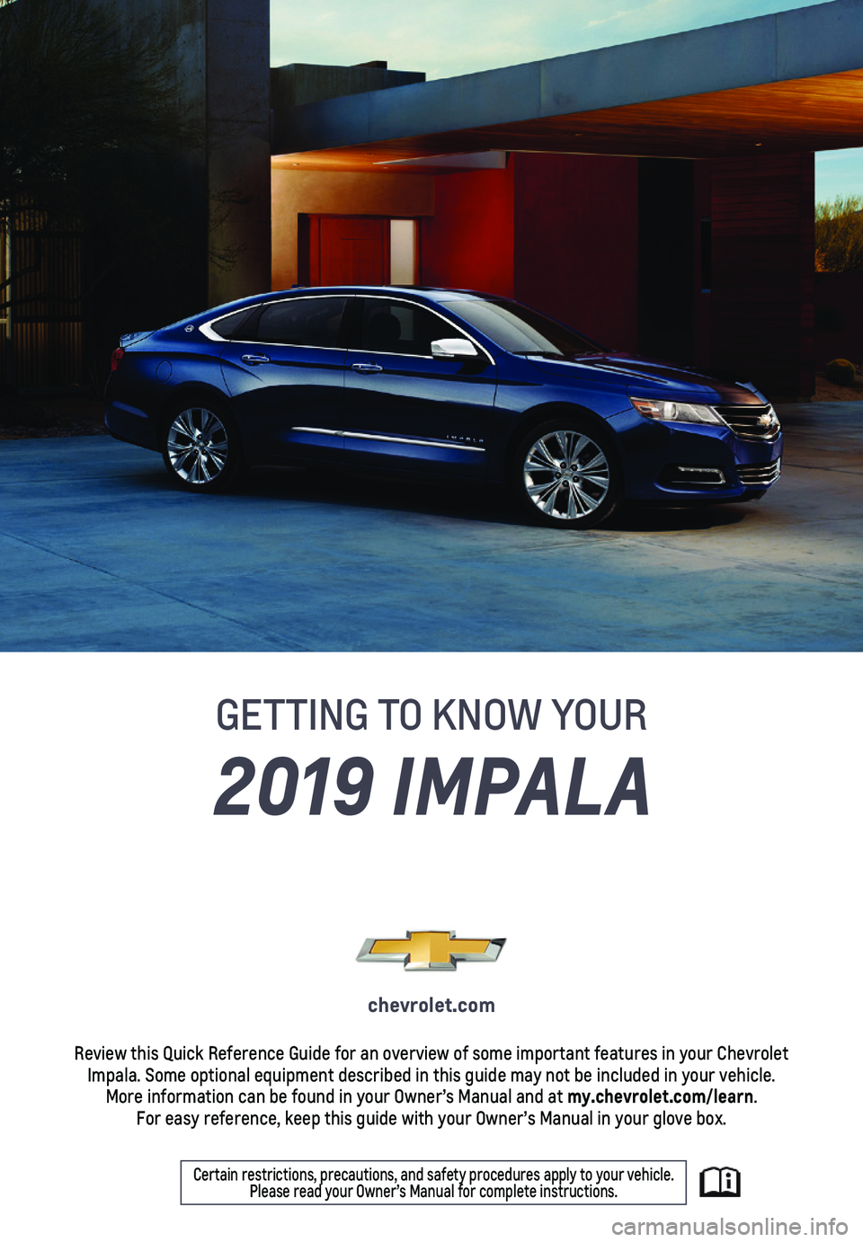 CHEVROLET IMPALA 2019  Get To Know Guide 