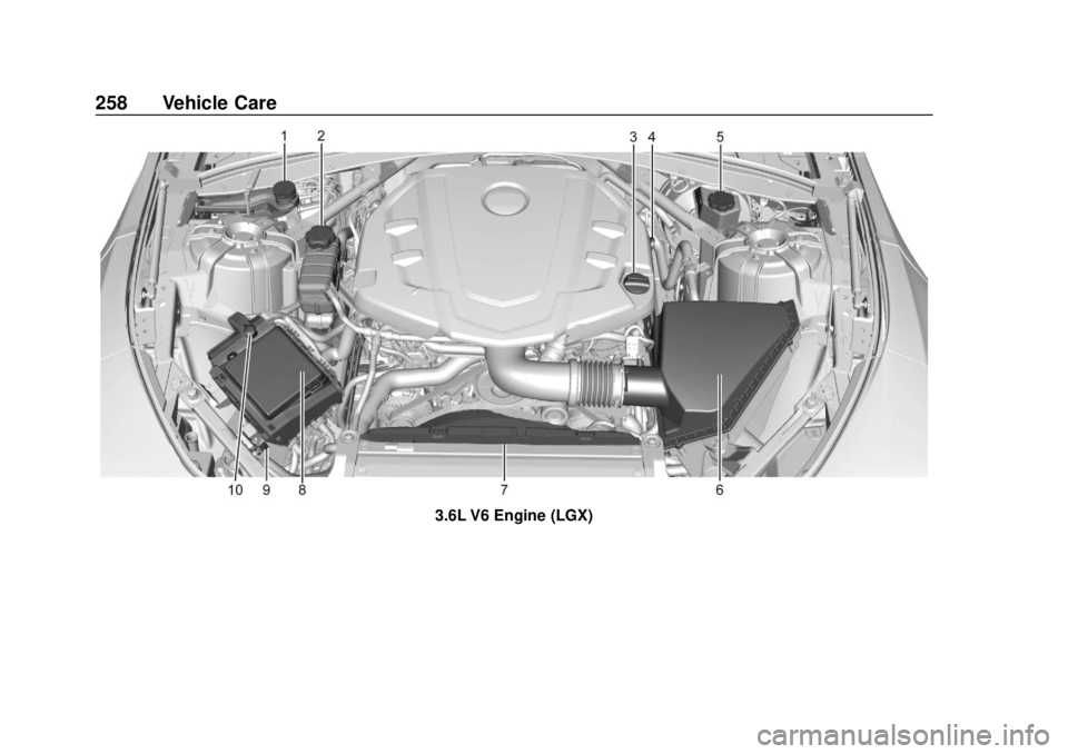 CHEVROLET CAMARO 2018 Owners Manual Chevrolet Camaro Owner Manual (GMNA-Localizing-U.S./Canada/Mexico-
11348325) - 2018 - CRC - 10/23/17
258 Vehicle Care
3.6L V6 Engine (LGX) CHEVROLET CAMARO 2018 Owners Manual Chevrolet Camaro Owner Manual (GMNA-Localizing-U.S./Canada/Mexico-
11348325) - 2018 - CRC - 10/23/17
258 Vehicle Care
3.6L V6 Engine (LGX)