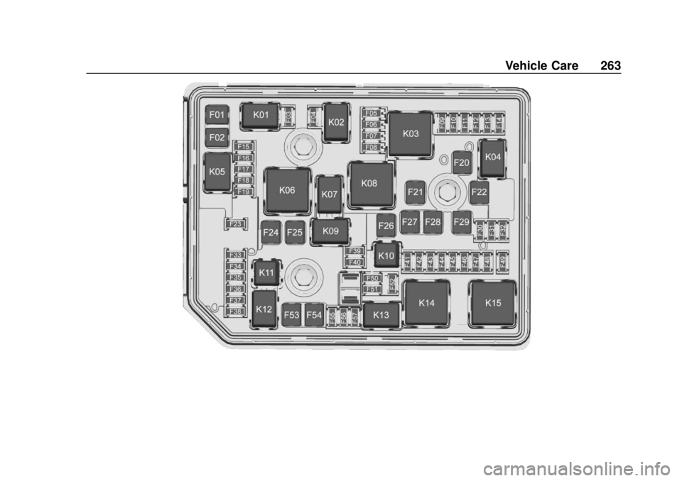 CHEVROLET VOLT 2018  Owners Manual Chevrolet VOLT Owner Manual (GMNA-Localizing-U.S./Canada/Mexico-
11349113) - 2018 - crc - 10/12/17
Vehicle Care 263 