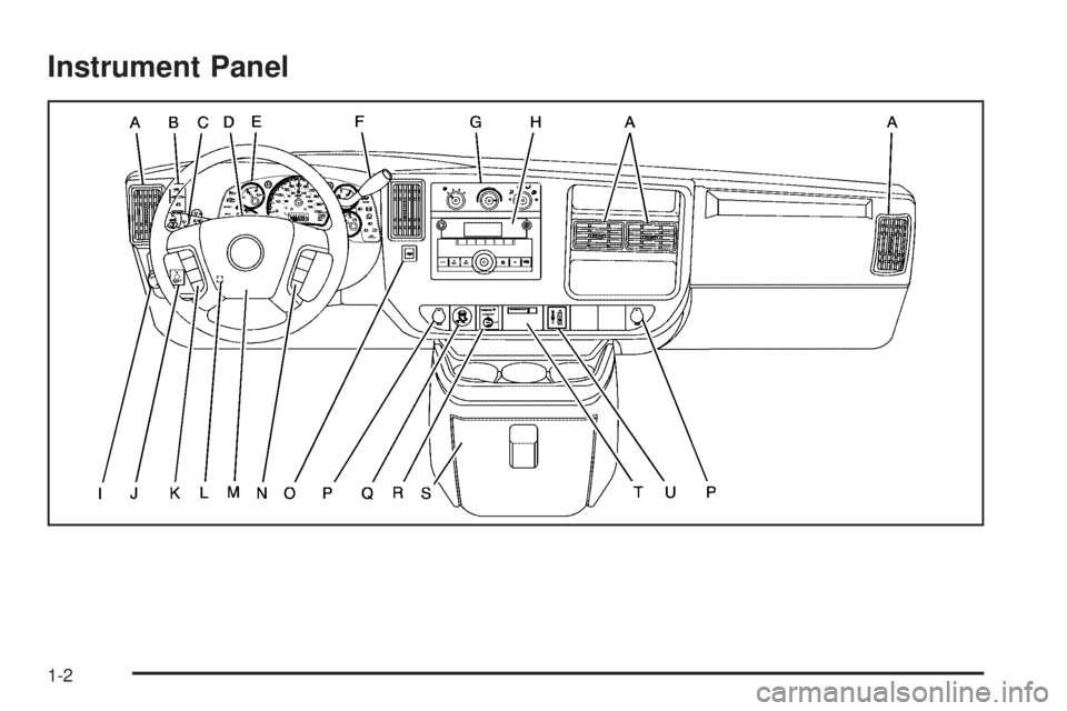 CHEVROLET EXPRESS 2010  Owners Manual Instrument Panel
1-2 