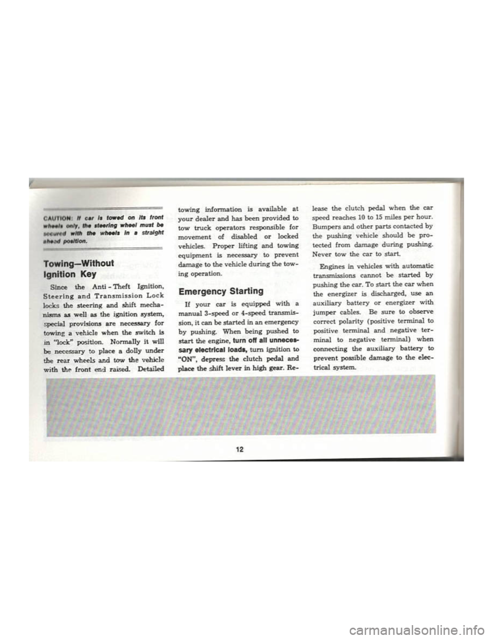 CHEVROLET CAMARO 1969 User Guide CHEVROLET CAMARO 1969 User Guide