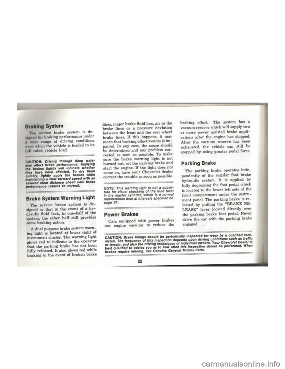 CHEVROLET CAMARO 1969 Owners Manual CHEVROLET CAMARO 1969 Owners Manual