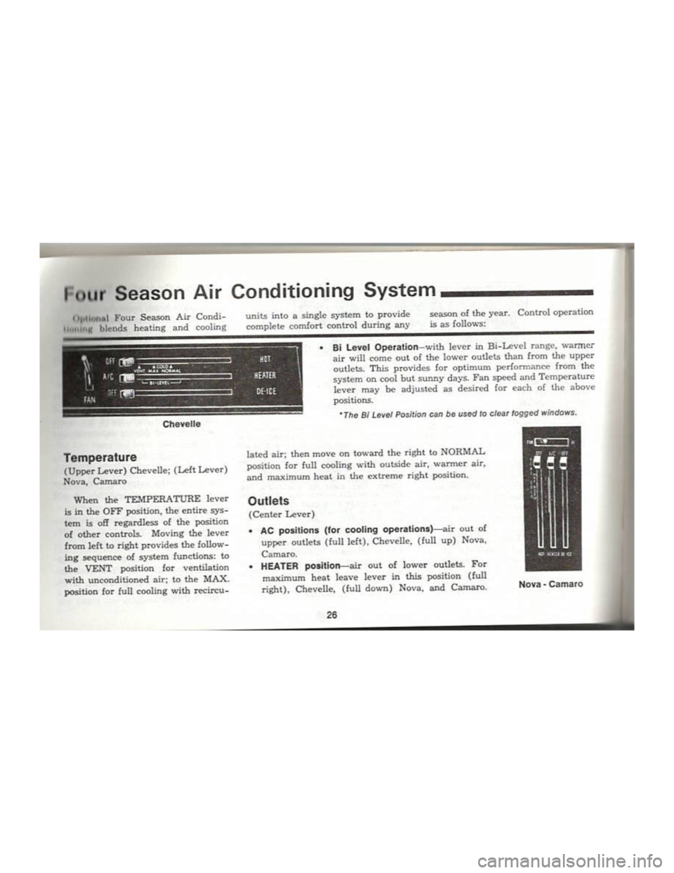 CHEVROLET CAMARO 1969 Owners Guide CHEVROLET CAMARO 1969 Owners Guide