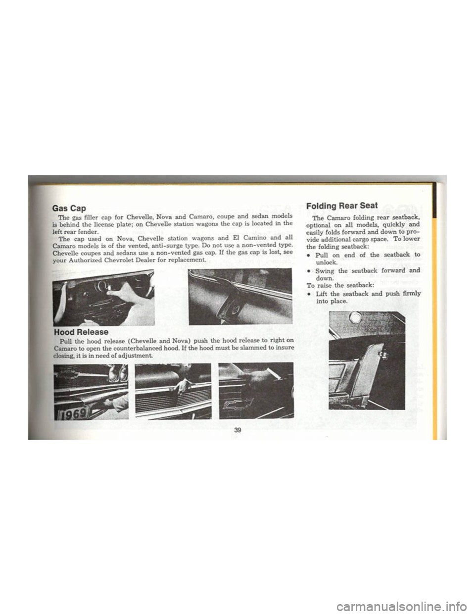 CHEVROLET CAMARO 1969 Service Manual  CHEVROLET CAMARO 1969 Service Manual