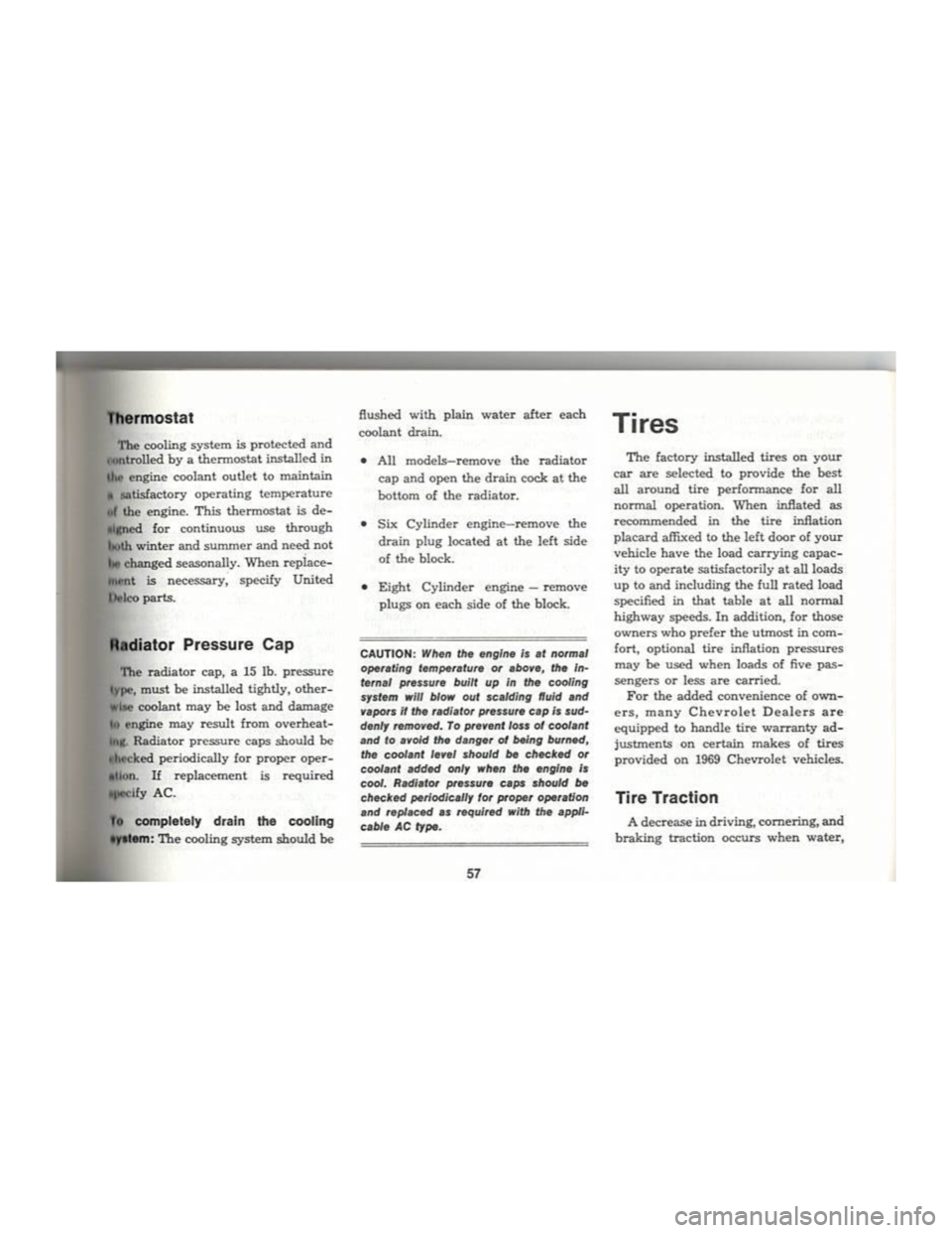 CHEVROLET CAMARO 1969 Repair Manual 