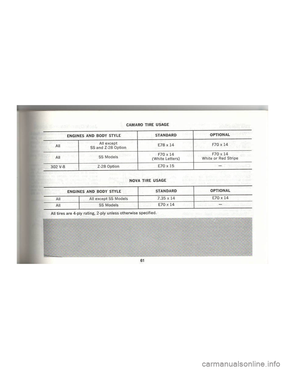CHEVROLET CAMARO 1969 Repair Manual 