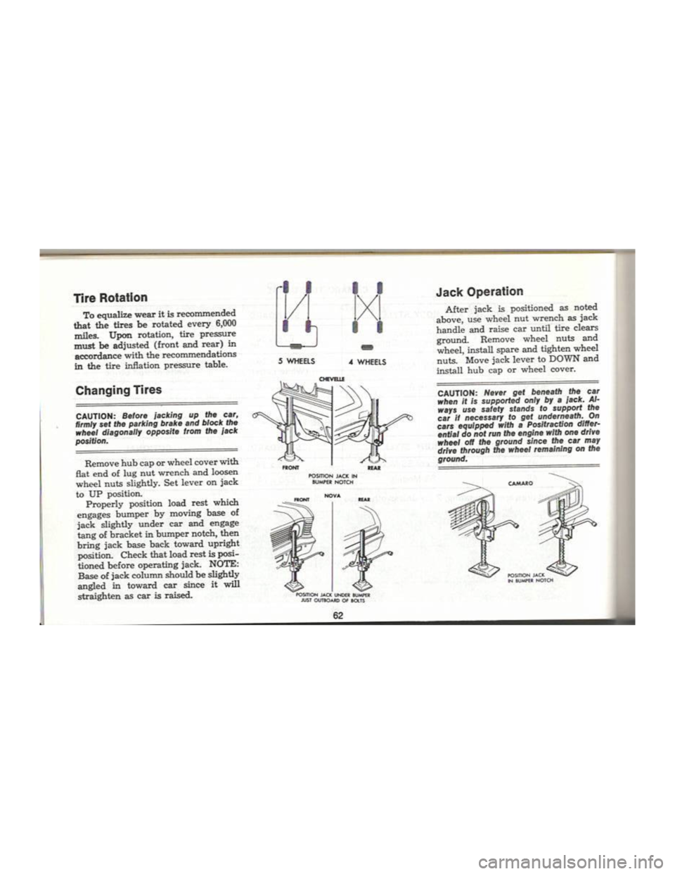 CHEVROLET CAMARO 1969 Repair Manual 