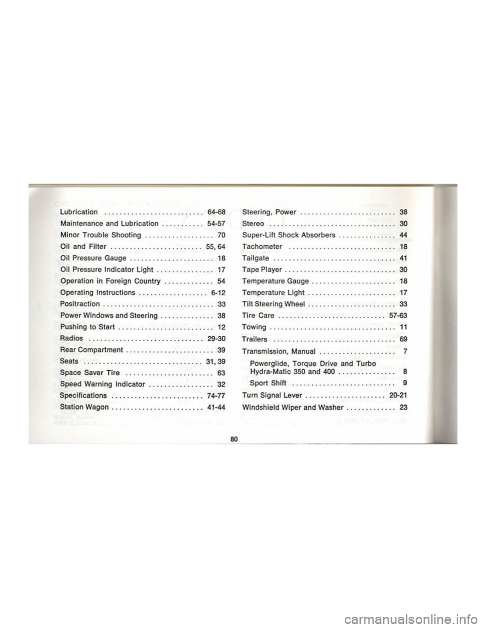 CHEVROLET CAMARO 1969 Manual Online 