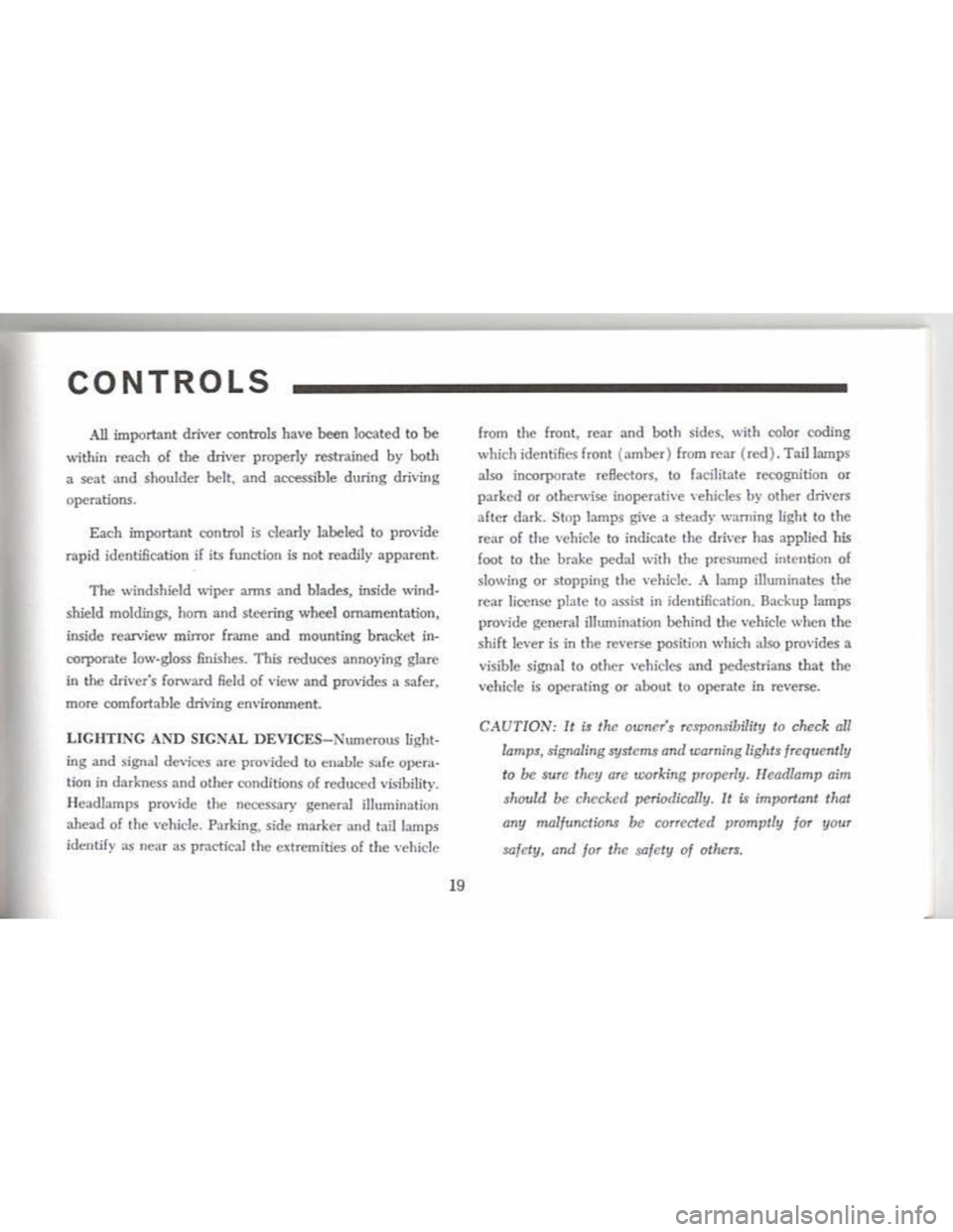 CHEVROLET CAMARO 1968 Owners Manual CHEVROLET CAMARO 1968 Owners Manual