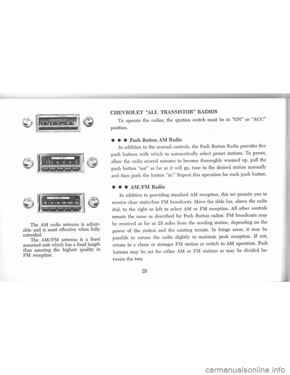 CHEVROLET CAMARO 1968 Owners Manual CHEVROLET CAMARO 1968 Owners Manual