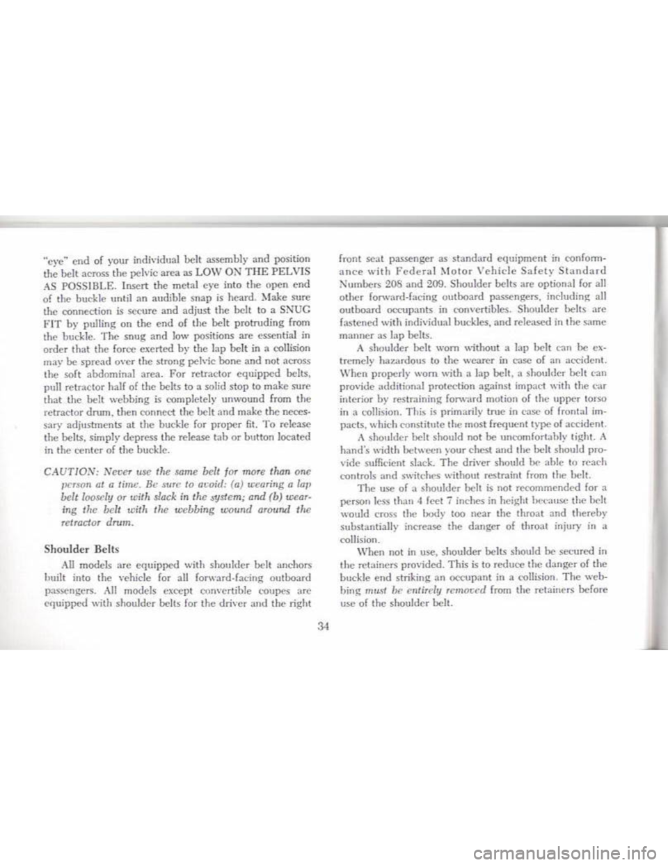CHEVROLET CAMARO 1968 Owners Guide CHEVROLET CAMARO 1968 Owners Guide