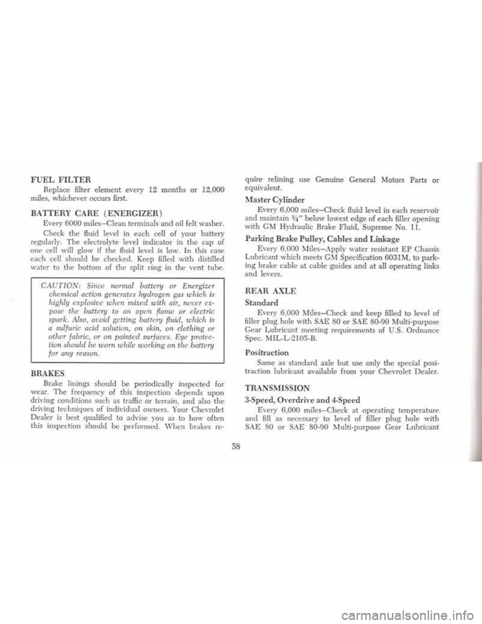CHEVROLET CAMARO 1968 Workshop Manual CHEVROLET CAMARO 1968 Workshop Manual