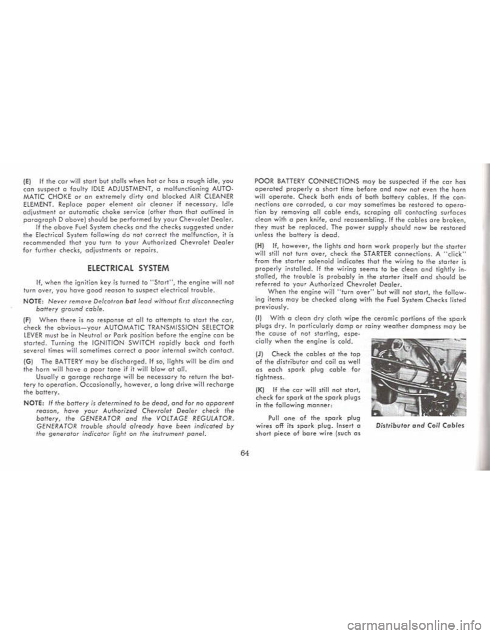CHEVROLET CAMARO 1968 Repair Manual 