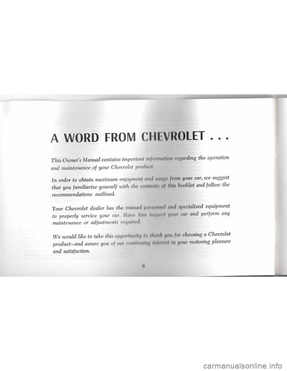 CHEVROLET CAMARO 1968  Owners Manual 