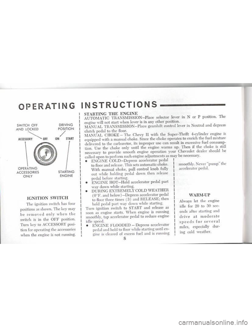 CHEVROLET CAMARO 1968  Owners Manual 