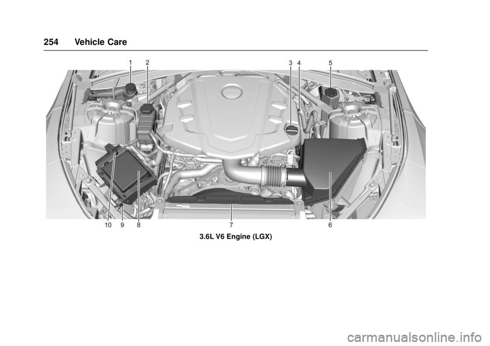 CHEVROLET CAMARO SS 2018 Owners Manual Chevrolet Camaro Owner Manual (GMNA-Localizing-U.S./Canada/Mexico-
11348325) - 2018 - crc - 4/11/17
254 Vehicle Care
3.6L V6 Engine (LGX) CHEVROLET CAMARO SS 2018 Owners Manual Chevrolet Camaro Owner Manual (GMNA-Localizing-U.S./Canada/Mexico-
11348325) - 2018 - crc - 4/11/17
254 Vehicle Care
3.6L V6 Engine (LGX)