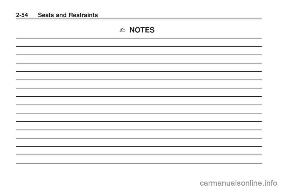 CHEVROLET CAMARO SS 2010 Manual PDF ✍NOTES
2-54 Seats and Restraints CHEVROLET CAMARO SS 2010 Manual PDF ✍NOTES
2-54 Seats and Restraints