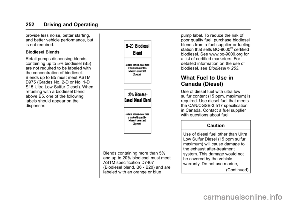 CHEVROLET CRUZE HATCHBACK 2017 Owners Manual Chevrolet Cruze Owner Manual (GMNA-Localizing-U.S./Canada/Mexico-
9803785) - 2017 - CRC - 4/13/16
252 Driving and Operating
provide less noise, better starting,
and better vehicle performance, but
is CHEVROLET CRUZE HATCHBACK 2017 Owners Manual Chevrolet Cruze Owner Manual (GMNA-Localizing-U.S./Canada/Mexico-
9803785) - 2017 - CRC - 4/13/16
252 Driving and Operating
provide less noise, better starting,
and better vehicle performance, but
is