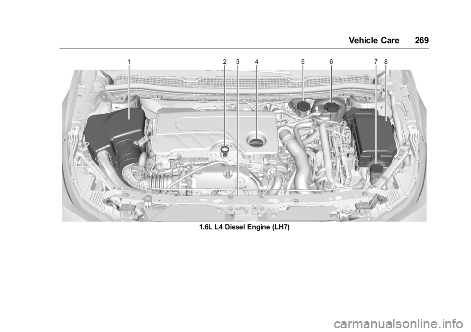CHEVROLET CRUZE HATCHBACK 2017 Owners Manual Chevrolet Cruze Owner Manual (GMNA-Localizing-U.S./Canada/Mexico-
9803785) - 2017 - CRC - 4/13/16
Vehicle Care 269
1.6L L4 Diesel Engine (LH7) CHEVROLET CRUZE HATCHBACK 2017 Owners Manual Chevrolet Cruze Owner Manual (GMNA-Localizing-U.S./Canada/Mexico-
9803785) - 2017 - CRC - 4/13/16
Vehicle Care 269
1.6L L4 Diesel Engine (LH7)