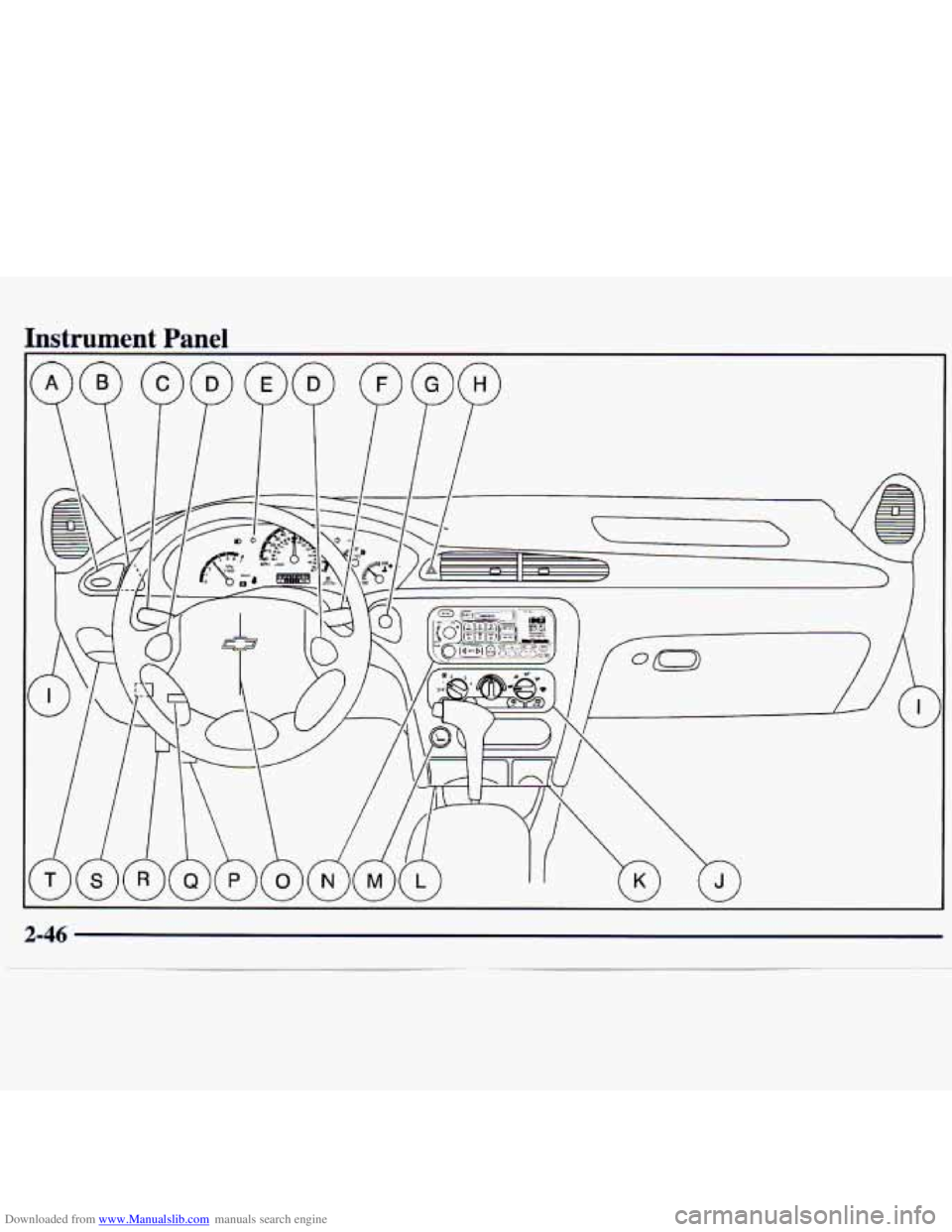 CHEVROLET MALIBU 1998 Owners Manual Downloaded from www.Manualslib.com manuals search engine Instrument Panel CHEVROLET MALIBU 1998 Owners Manual Downloaded from www.Manualslib.com manuals search engine Instrument Panel