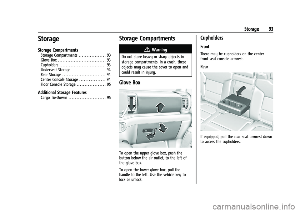 CHEVROLET SILVERADO 1500 2023 Owners Manual (463 Pages)